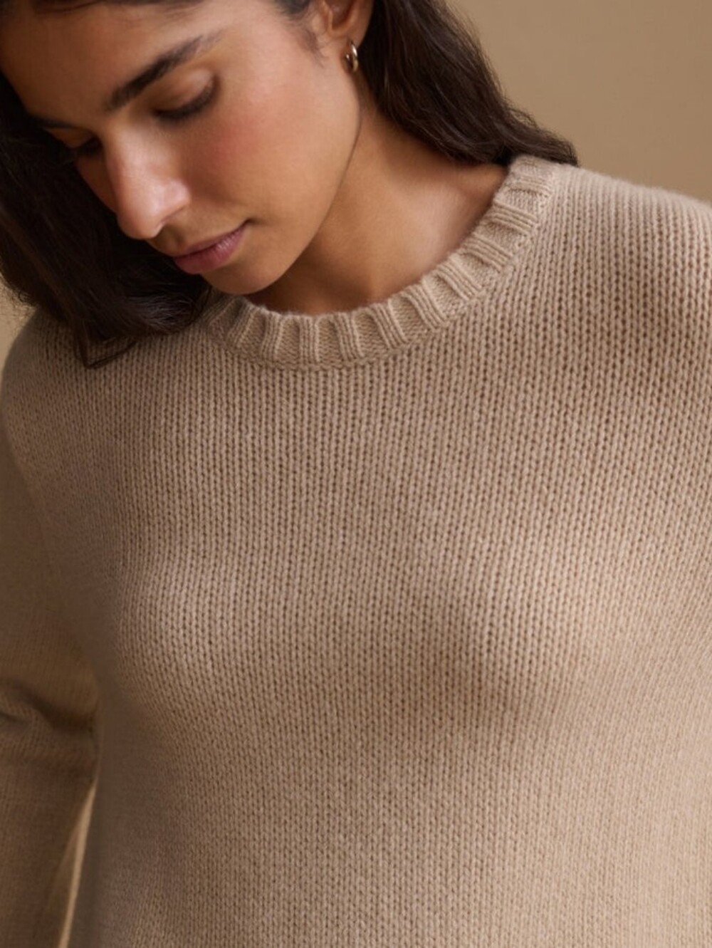 Jenni Kayne Cashmere Amelia Crewneck Sweater Warm Sand XS/S Oversized EUC! HP🥳 - Picture 5 of 13